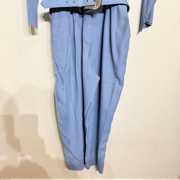 Rabbit Rabbit Rabbit Chambray Vintage Fringe Jumpsuit Sz M - Picture 4 of 12